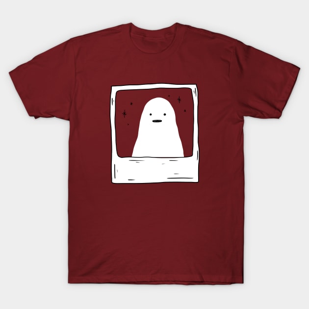 Awkward Ghost T-Shirt by Little Spooky Studio